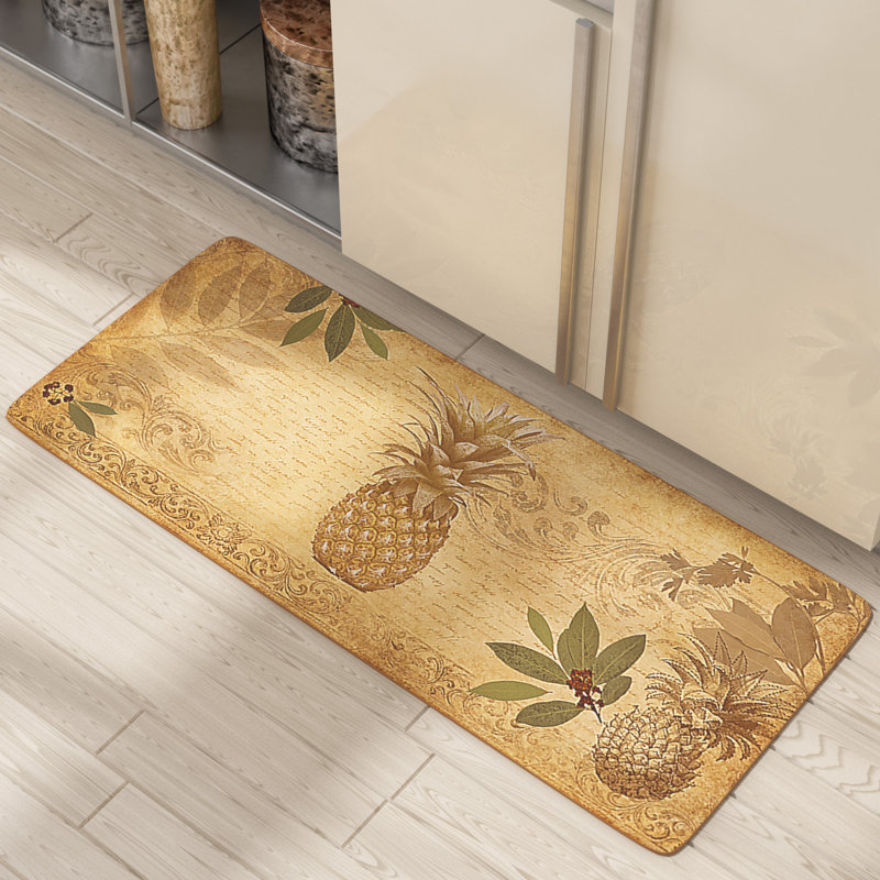 Beachcrest Home Jaidyn Pineapple Coast Kitchen Mat & Reviews Wayfair